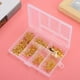 thumbnail image 4 of Kit para hacer aretes con cuentas redondas, ganchos para aretes, juego de accesorios de joyería dorado, 4 of 14