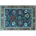 thumbnail image 1 of Ahgly Company Indoor Rectangle Oriental Light Blue Industrial Area Rugs, 2' x 3', 1 of 4