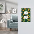 thumbnail image 5 of Daiia Pineapples with Palm Leaves Pattern Decorator Wall Plate Child Safe Outlet Cover, Switch and Outlet Covers,Size 1-Gang 5.0" x3.0" , Polycarbonate Thermoplastic-Style S, 5 of 6