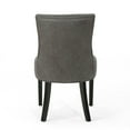 thumbnail image 5 of Noble House Tyler Indoor Microfiber Dining Chairs, Set of 4, Slate, Espresso, 5 of 6