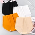 thumbnail image 1 of rygai Women Panties Seamless Breathable Ice Silk Briefs Lady Underpants for Daily Wear,Orange XL, 1 of 7