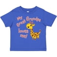 thumbnail image 3 of Inktastic My Great Grandpa Loves me- cute giraffe Boys or Girls Toddler T-Shirt, 3 of 5