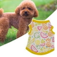 thumbnail image 4 of Fruit Print Pet Clothes - Round Neck Cloth - Sunflower Pattern Pet T-shirt - for Teddy, 4 of 8