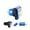 Blue, variant on Square Push Button Illuminated 12V LED Lamp Built-in Microswitch