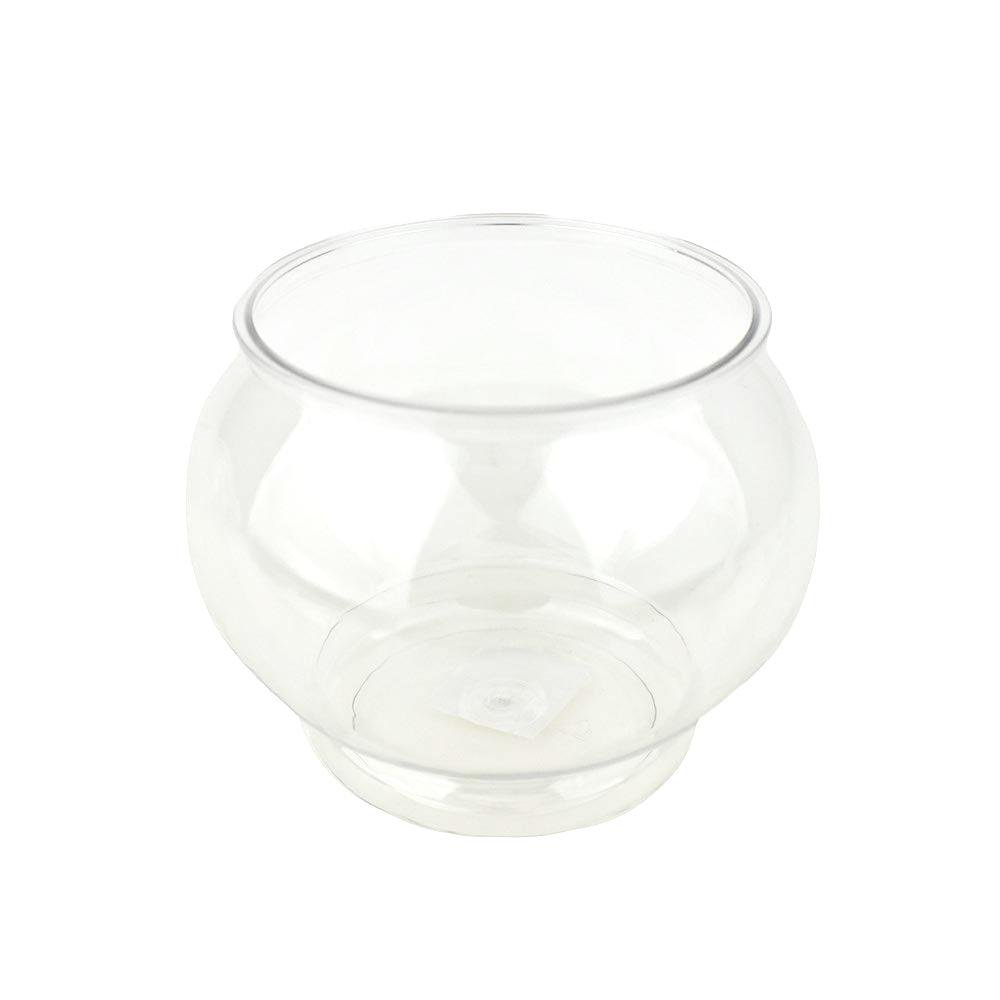 Plastic Fish Bowl Container, Clear, 41/2Inch