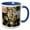 Blue/White, variant on 3drose, Nyc Chinatown, 11oz Two-tone Green Mug