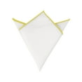 thumbnail image 1 of INSPIRE CHIC Men's Pocket Square Cotton Handkerchiefs for Suits Jacket Yellow One Size, 1 of 4
