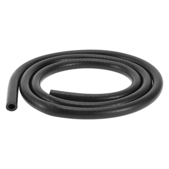 Unique Bargains Silicone Vacuum Tubing Hose Automotive Vacuum Line High Temperature 3.3 Ft 5/16" 8mm ID 3mm Thickness 1 Pc Black 130PSI Max Pressure