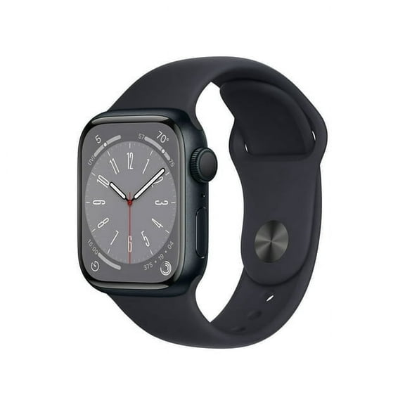 Open Box Apple Watch Series 8 (GPS   Cellular, 41mm) - Aluminum Case with Midnight Sport Band - Midnight