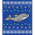 thumbnail image 4 of Old Glory Mens Ugly Christmas Sweater Dolphin Long Sleeve T Shirt, 4 of 6