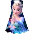 thumbnail image 1 of 2023 año nuevo estilo Frozen Elsa dibujos animados 3D estampado niños niñas Frozen vestido lindo cumpleaños fiesta princesa niñas moda Dress10T Gao Jinjia LED, 1 of 2