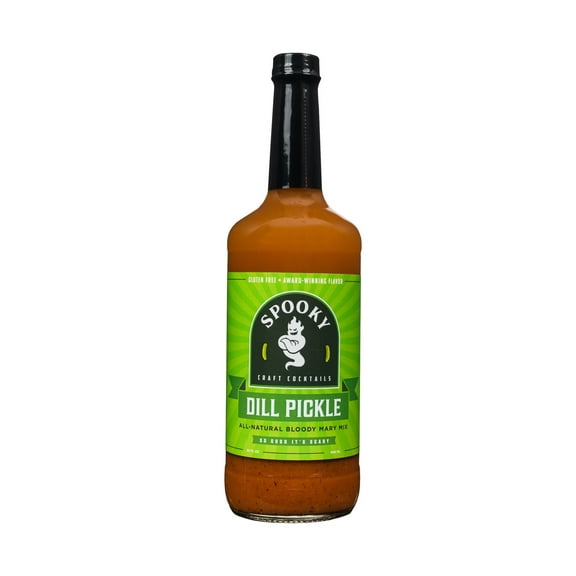 SPOOKY Dill Pickle Bloody Mary Mix, Low Carb, Low Calorie, Gluten Free and All-Natural, Set of 2