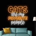 thumbnail image 5 of Handmadetneonsign Cat Are My Favorite People Neon Sign, Cat Wall Art Decor, Cat Neon Sign, Pub Wall Decor, 5 of 5