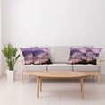 thumbnail image 4 of Ambesonne Urban Throw Pillow Cover 4 Pack, Skyline of Busan Korea, 24", Purple Violet, 4 of 6