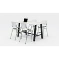 thumbnail image 2 of KFI Studios Midtown Bistro Dining Set - White Top - White Chairs, 2 of 2