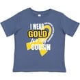 thumbnail image 3 of Inktastic I Wear Gold for My Cousin Childhood Cancer Awareness Boys or Girls Toddler T-Shirt, 3 of 5
