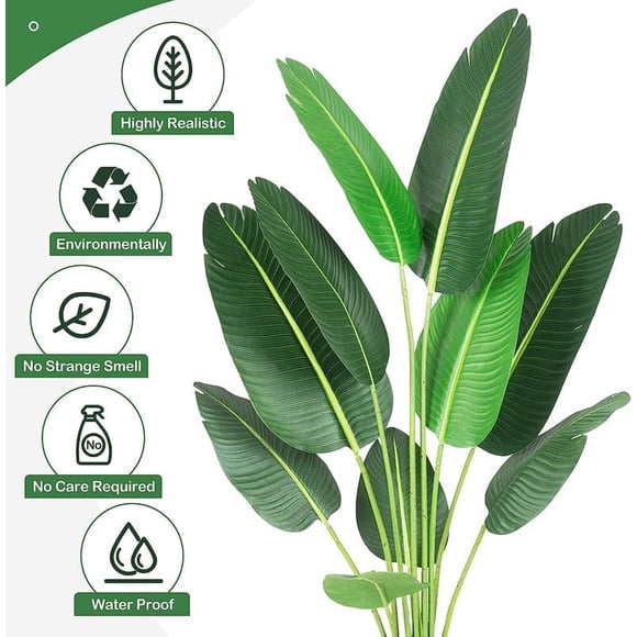 Eastvita Arbre Artificiel Oiseau de Paradis 6 Pieds - Plante Artificielle avec Troncs pour Décoration Intérieure Maison/bureau à Domicile//moderne/idéal comme Cadeau