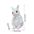 thumbnail image 2 of Easter Bunny Statue Resin Decoration, Cute Rabbit Figurine for Home Yard and Garden Decor, Decorative Easter Rabbit Sculpture for Lawn Patio Porch Display and Seasonal Spring Holiday Accent, 2 of 6