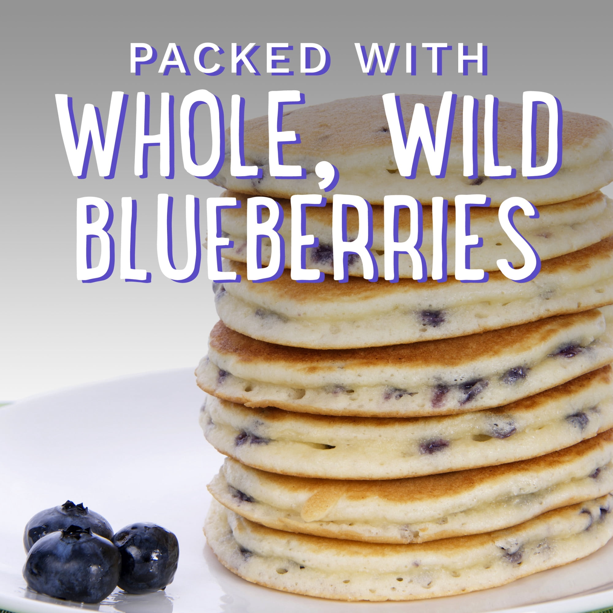 De Wafelbakkers Blueberry Pancakes, 33 oz, 24 Ct Bag (Frozen)