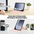 thumbnail image 2 of Dteck Hybrid Slim Case for Samsung Galaxy Tab A9 Plus 11 Inch 2023 Model SM-X210/X215/X216, Business Smart Tablet Case with Rotating Multi-Angle Viewing Stand,Pink, 2 of 6