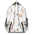 thumbnail image 3 of Princess and Carriage White Pattern Cute School Backpack Bag with Padded Back and Adjustable Shoulder Straps 16.9 X 12.6 X 5.9 Inches, 3 of 5
