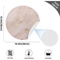 SKYSONIC Rose Gold Marble Ripple Placemats Round Table Mats NonSlip