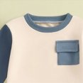 thumbnail image 5 of TOWED22 Toddler Baby Boy Fall Winter Outfit Kids Cotton Printed Clothes Casual Long Sleeve Sweatshirt Tops Pants Set 2pcs Outfits Clothing(Sky Blue,12-18 M), 5 of 6