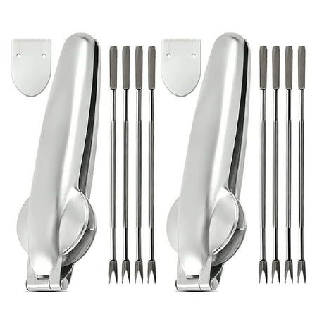 

12 Pieces Nut Chestnut Clips Multifunctional Nutcrackers and Nut Opener Plier Sheller Kitchen Tool