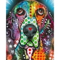 thumbnail image 3 of Dean Russo Collection 20x24 Black Modern Framed Museum Art Print Titled - Basset Hound Original, 3 of 5