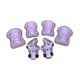 thumbnail image 3 of Cómodo y práctico juego de muñequeras, codos y rodilleras para niños Lavanda gris, 3 of 9
