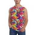 thumbnail image 1 of Bingfone Colorful Bananas Pattern Men's Tank Tops Workout Sleeveless Tee Shirts Running Beach Tanks for Men-XX-Large, 1 of 7