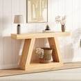 thumbnail image 2 of Kojooin 55 Inch Farmhouse Console Table, 2-Tier Narrow Entryway Table with Storage for Hallway, Foyer or Living Room, 2 of 7