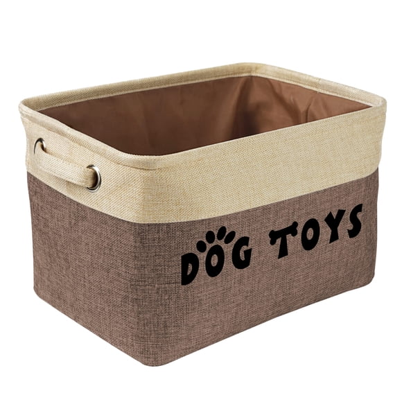 Cesta de juguete para perros PET ARTIST, plegable, marrón, 38 x 28 x 23 cm