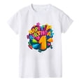 thumbnail image 3 of Camiseta de algodón con dibujos animados y nombre de número de cumpleaños para niño personalizada, ropa gráfica para niños con número 1, 2, 3, 4, 5, 6, 7, 8 y 9, 3 of 5