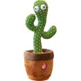 thumbnail image 1 of Juguete eléctrico de peluche de cactus bailando para niños que puede cantar y torcer Feliz Sencillez, 1 of 1