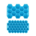 thumbnail image 4 of EGNMCR Ice Cube Tray Faveolate Shape Ice- Maker Ice Tray Ice- Storage Containers 2Pcs Ice Cube Maker, 4 of 5