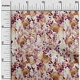 thumbnail image 2 of oneOone Polyester Spandex Purple Fabric Floral Texture Sewing Material Print Fabric By The Yard 56 Inch Wide, 2 of 4