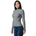thumbnail image 3 of Lightweight Ribbed Turtleneck for Women - Slim Fit, 3 of 6