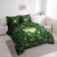 thumbnail image 3 of Feelyou Lucky Gnome Bedding Comforter Set 7 Pieces, Spring Shamrock Plant Full Bedding Set, 3 of 8