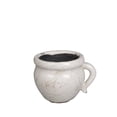 thumbnail image 4 of Set of 12 Crackle Glazed Cream Color With Handle Ceramic Planter, 4 of 4