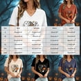thumbnail image 3 of Women's T Shirt Short Sleeve Top Daily Tunic Blouse Graphic Blouse Casual Basic Tee, 3 of 5