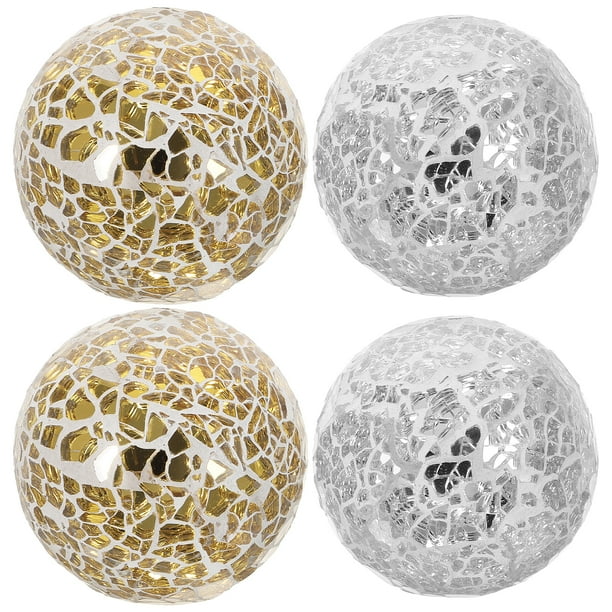 FELTECHELECTR 4 bolas esféricas redondas para centros de mesa, decoración para mesas de centro, festivales y fiestas.