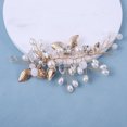 thumbnail image 3 of Accesorios para el cabello de boda para novia, tocados de hojas y flores de enredaderas de cristal para boda, 3 of 5