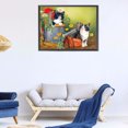 thumbnail image 3 of Cuadros Decorativos Kits de decoración de pared para el hogar con taladro redondo completo de gato con pintura de diamante 5D (A1985) Likrtyny embutido en tela, 3 of 9