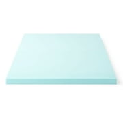 Lucid 4 Cooling Gel with Aloe Plush Memory Foam Mattress Topper, Twin