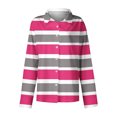 thumbnail image 4 of Qepwscx Stripe Print Womens Long Sleeve Shirts Going Out Tops Button Up Tshirts Print Blouse V Neck Sleeve Basic Loose Fits Hawaiian Work Bussiness T-Shirts Slim Fits S-XXXL, 4 of 4