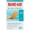 Johnson & Johnson Band Aid Ultra-Strips Adhesive Bandages, 20 ea