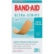 Johnson & Johnson Band Aid Ultra-Strips Adhesive Bandages, 20 ea