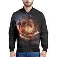 thumbnail image 3 of Chaqueta con estampado 3D de universo colorido para hombre, chaqueta con cremallera y espacio galáctico, abrigo informal holgado, sudadera con cremallera para primavera y otoño, 3 of 5