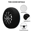 thumbnail image 2 of Fotbe Tennis Funda de Llanta de Repuesto con Estampado, Engrosada, Ajuste Universal para Jeep, Remolque, RV, SUV, Camión-16 inch, 2 of 6
